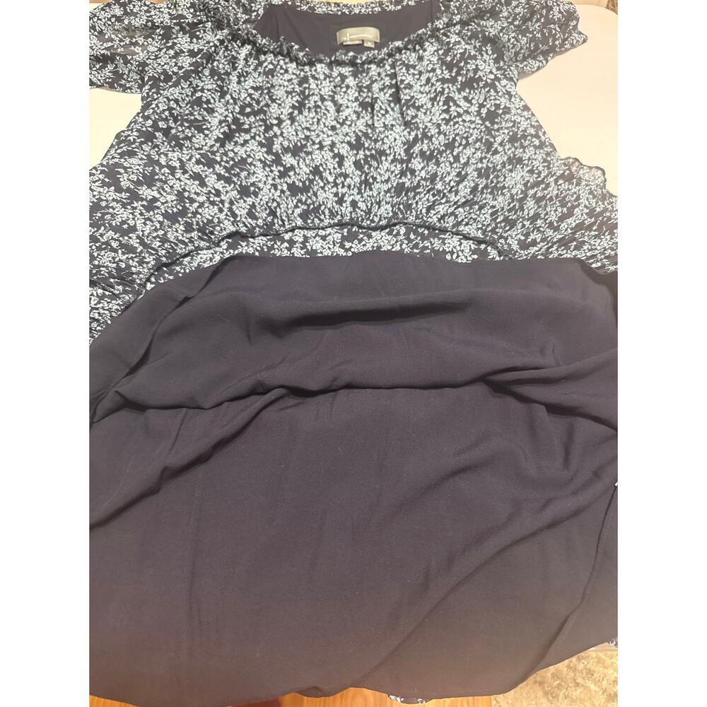 Anthropologie Short-Sleeve Keyhole Swing Women's Tunic Mini Dress Size XL Flowey - Picture 9 of 14
